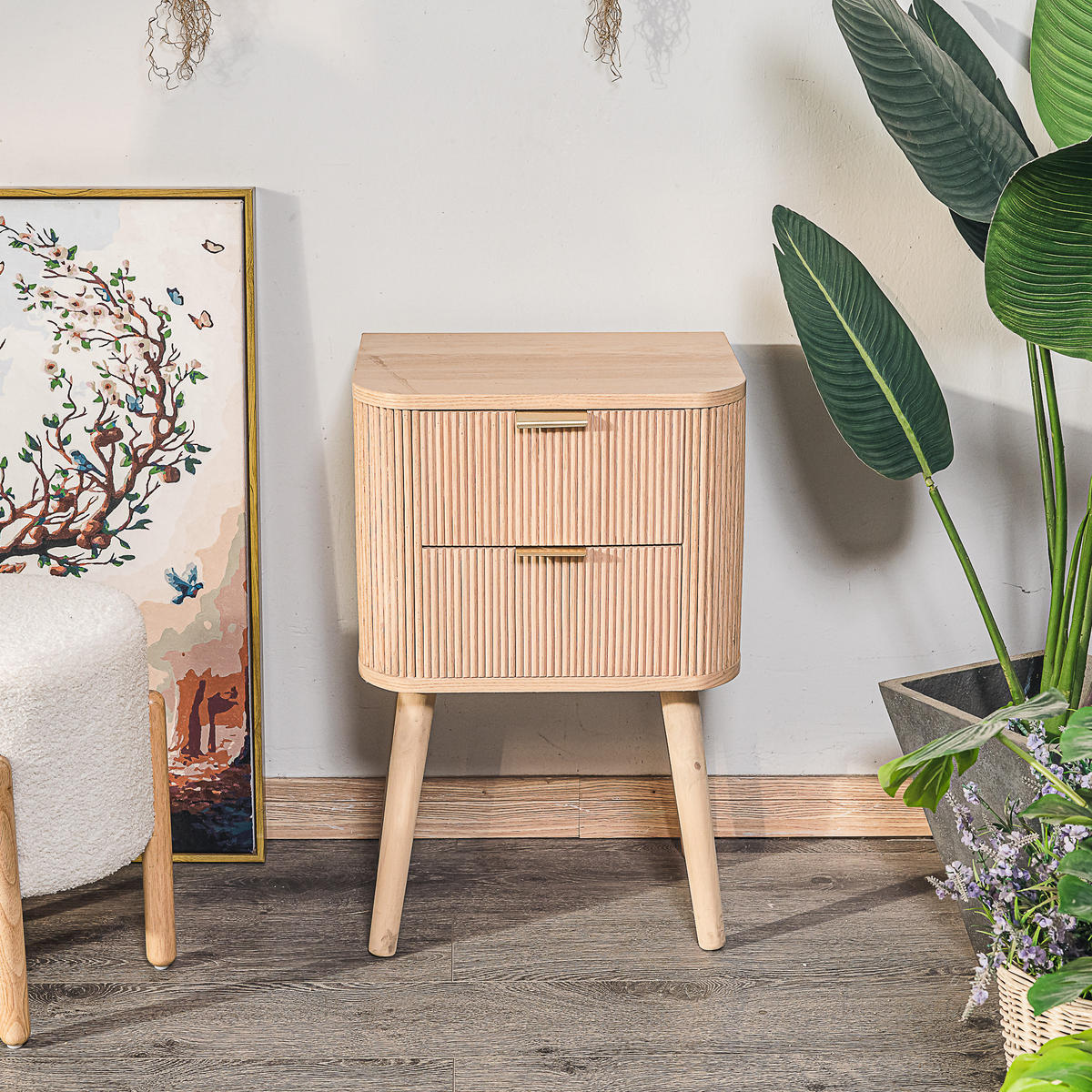 NACHTTISCH Rechteckig Braun 40 x 30 x 62 cm - Braun, Holz (40/62/30cm) - Nordlys