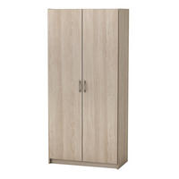 KLEIDERSCHRANK 2 Türen 5 Regale L79,7 cm Holzdekor - Multifunktion - Eiche Artisan, Holzwerkstoff (41.4/169.5/79.7cm) - Calicosy
