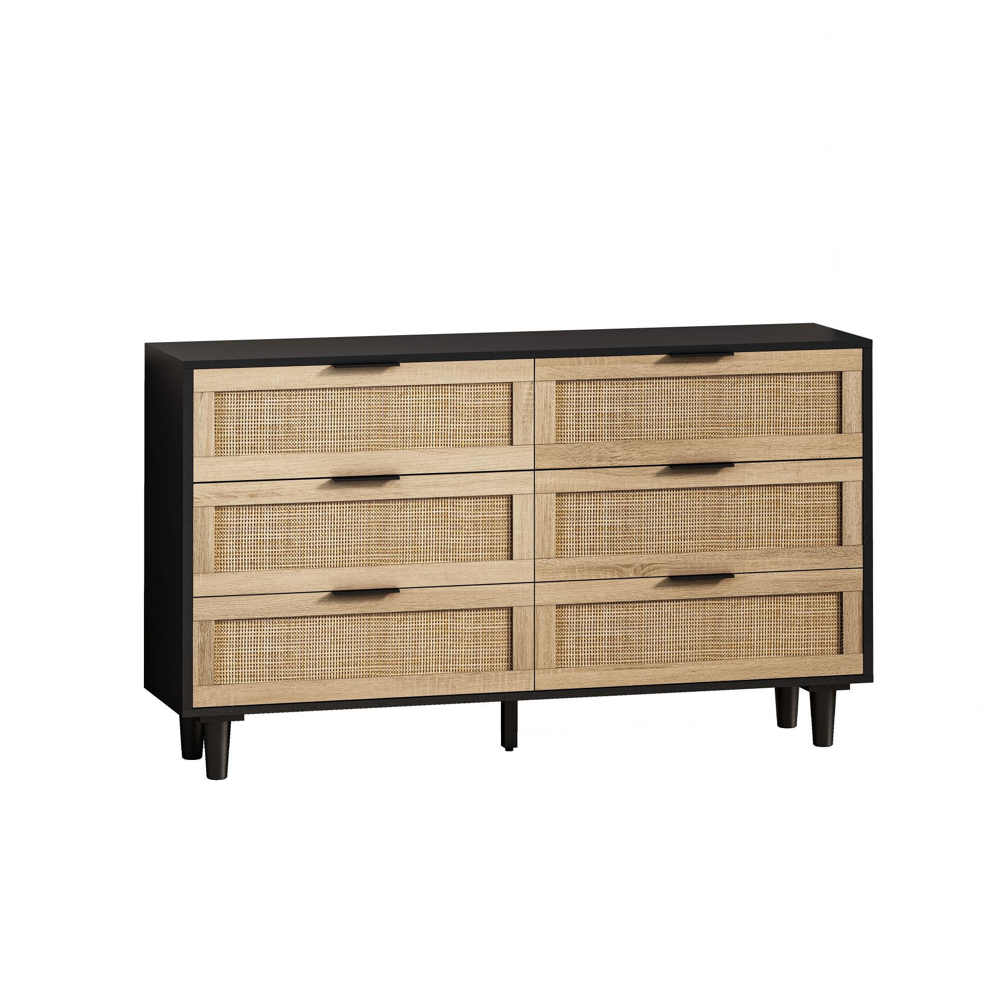 SIDEBOARD Schwarz 130/40/75 cm - Schwarz, Holzwerkstoff (40/75/130cm) - Urban Meuble