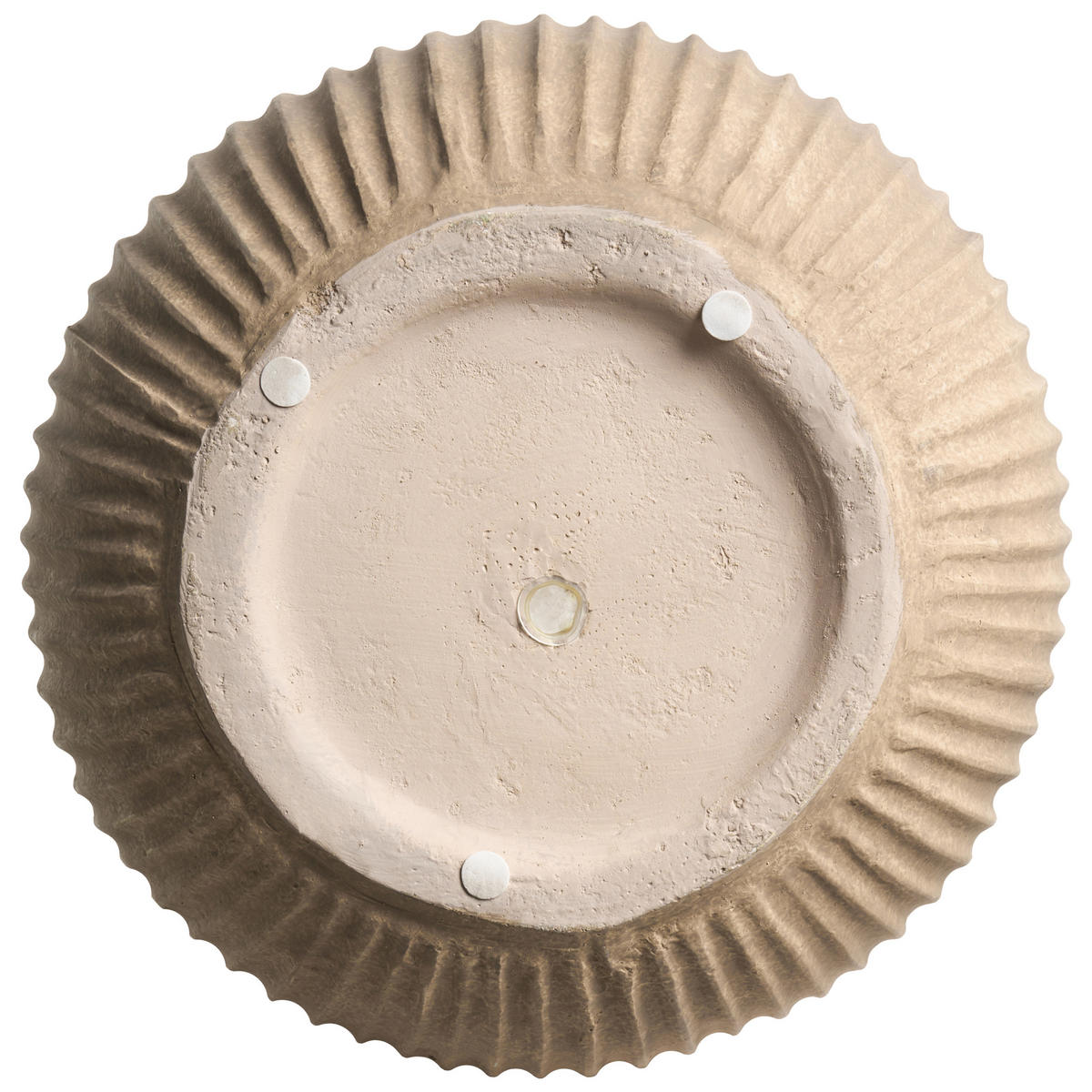 BLUMENKÜBEL Beige Pylaros - Beige, Keramik (47cm) - Beliani