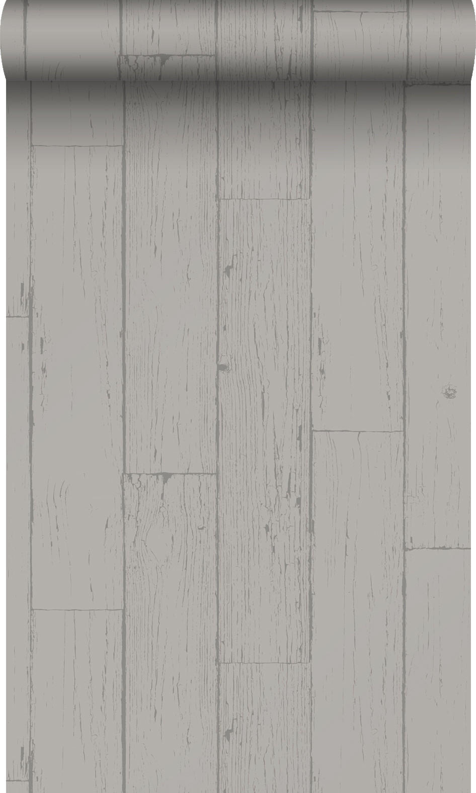 TAPETE Holz-optik 53 cm x 10.05 m - Grau, Papier (53/1000cm) - Origin Wallcoverings