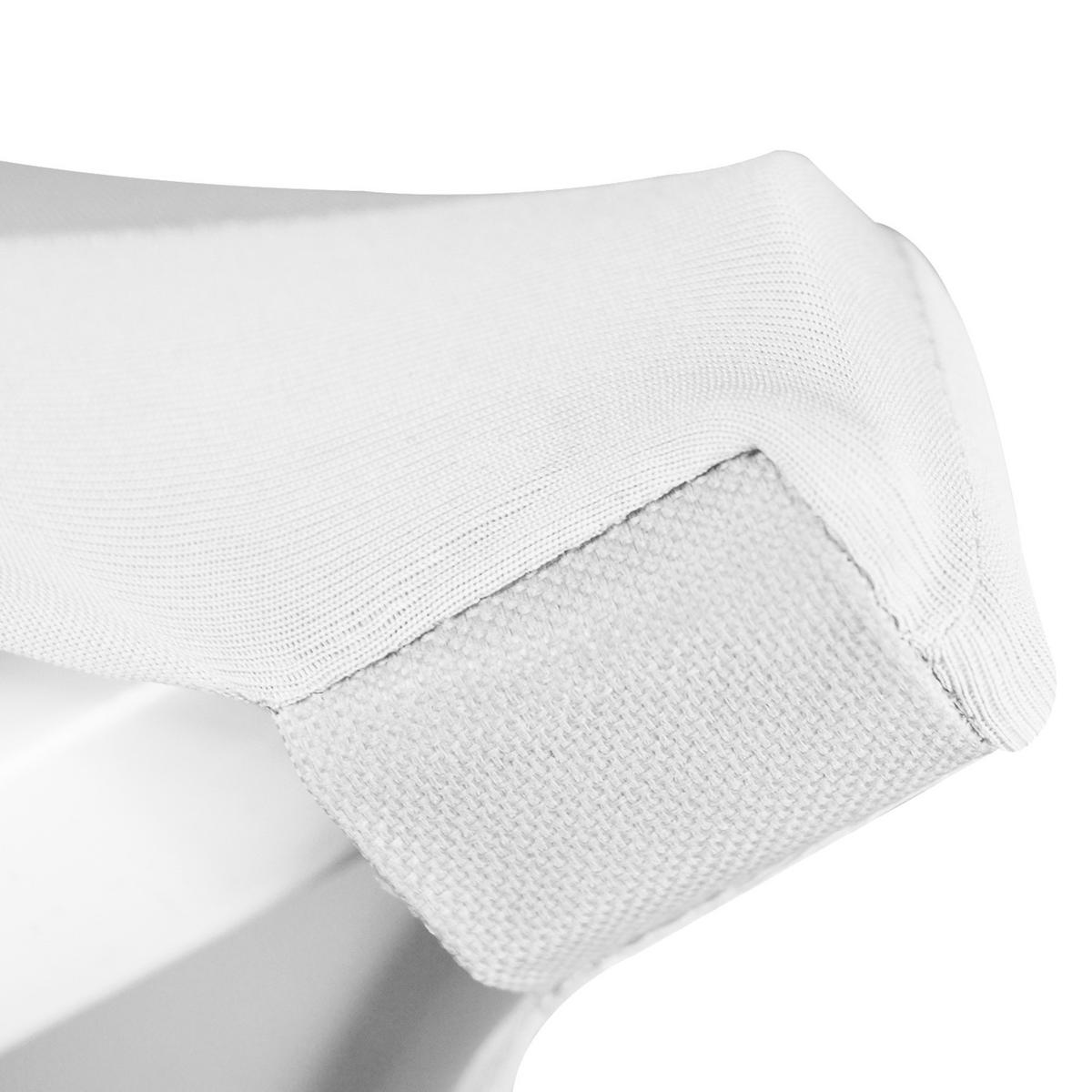STEHTISCHHUSSE Stella Ø 80 cm Weiß (2tlg) - Weiß, Textil (80/120cm)