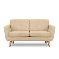 2-SITZER-SOFA TAGIO II mit Armlehnen, Creme - Creme, Textil (88/80/153cm) - KONSIMO®
