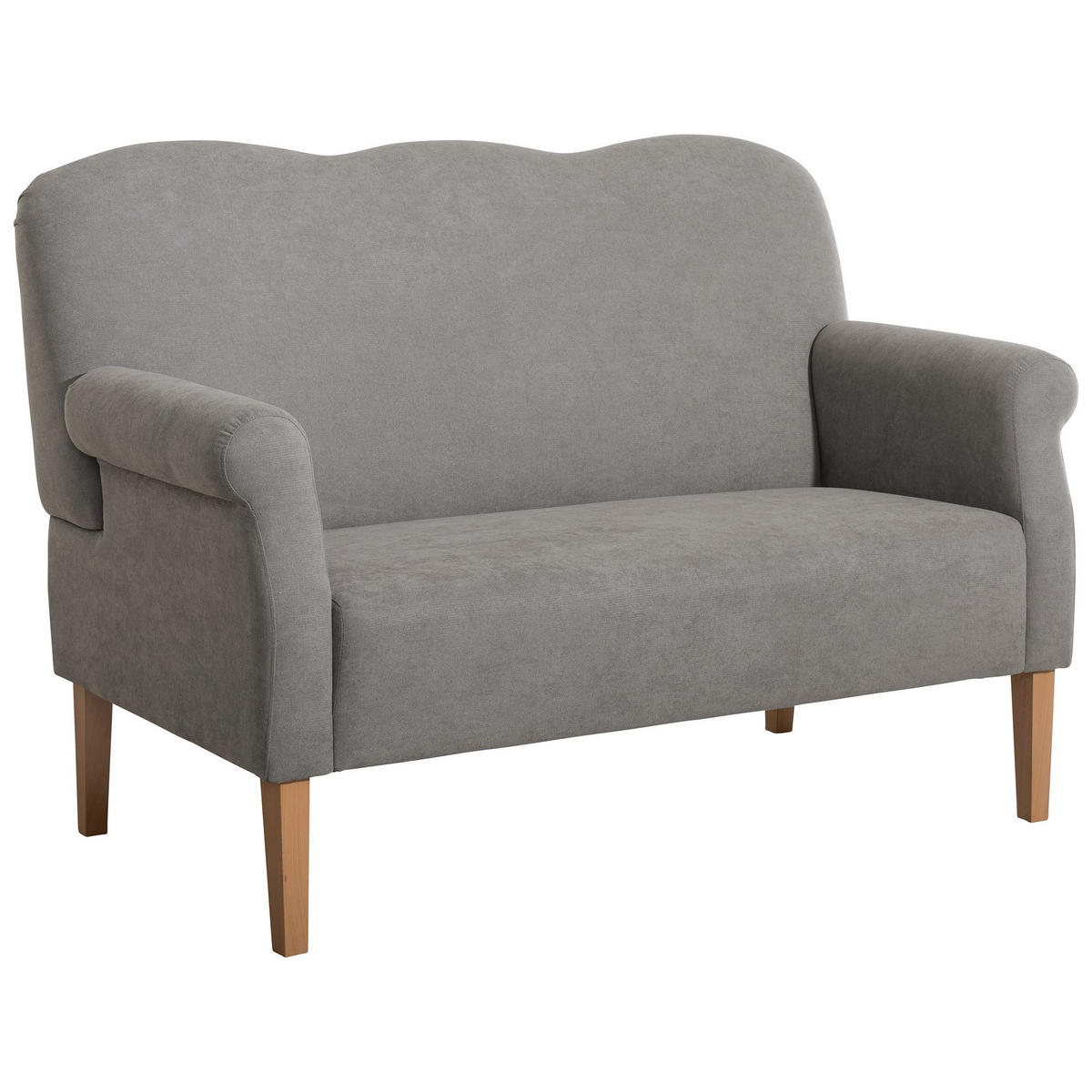 DININGSOFA Karin Flachgewebe hellgrau - Hellgrau, Kunststoff (84/103/147cm) - 58aufmkessel