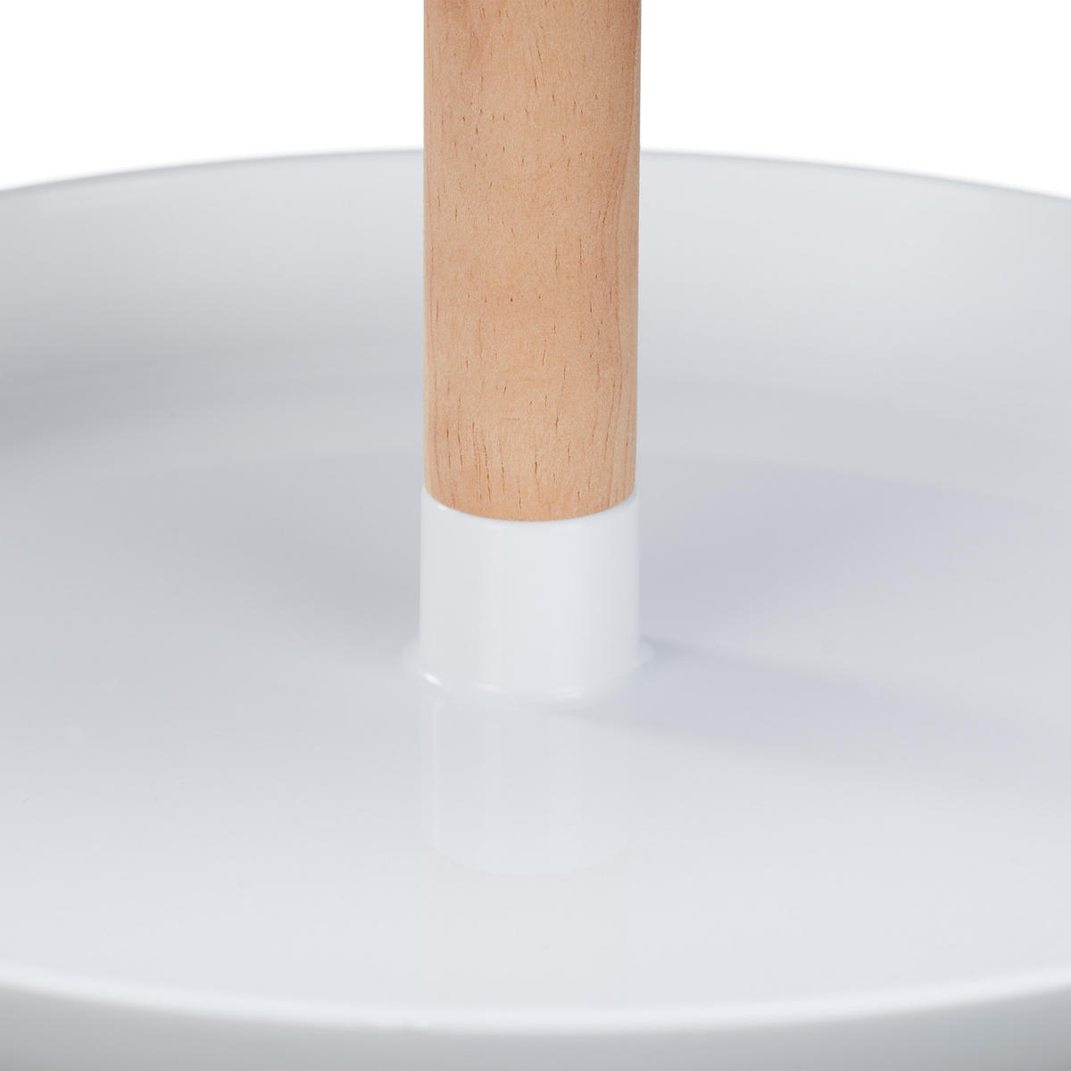 ETAGERE - Weiß, Holz/Kunststoff (21/19cm) - Relaxdays