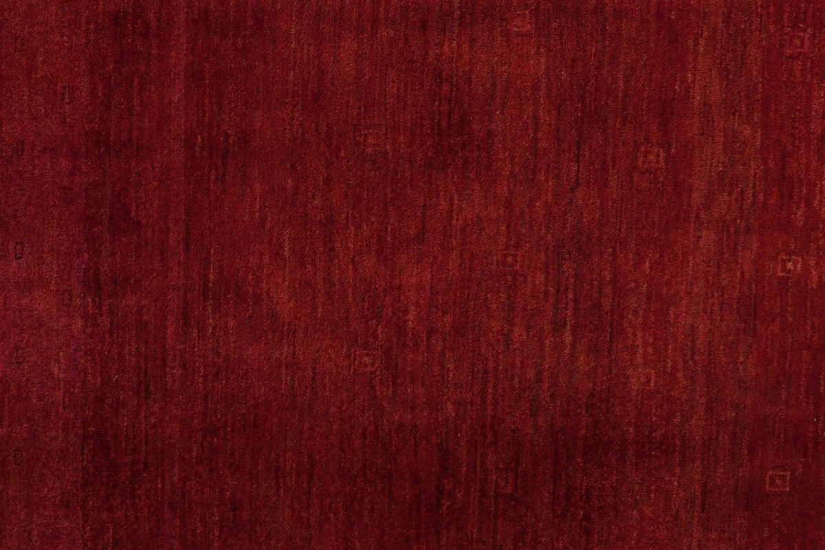 GABBEH-TEPPICH handgeknüpft Rizbaf Rot 158/147 cm Schurwolle - Rot, Textil (147/158cm) - Looma
