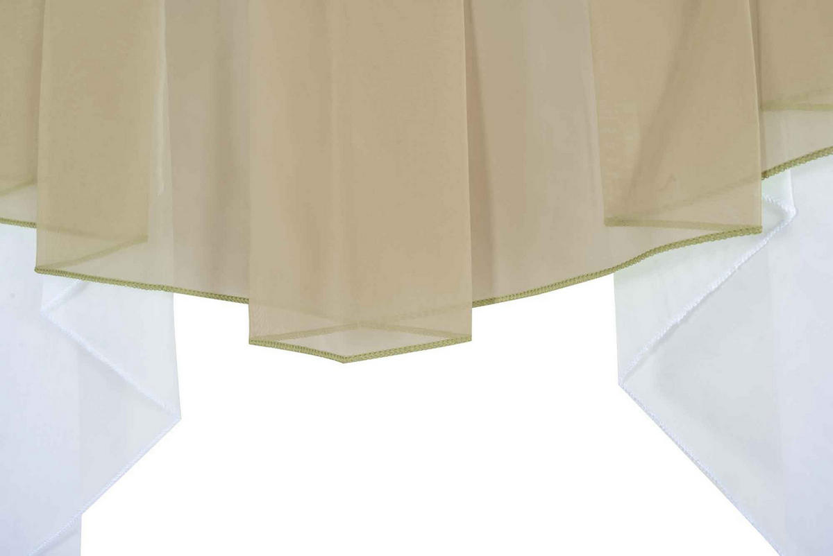 SCHEIBENGARDINE MEIßEN 100x100 cm Sand - Sandfarben, Textil (100/100cm) - Gardinenbox