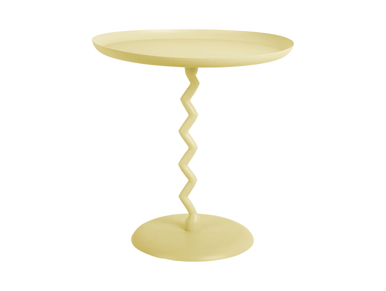 BEISTELLTISCH Zig Zag 40/40/42 cm - Gelb, Metall (40/40/42cm) - Leitmotiv