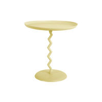 BEISTELLTISCH Zig Zag 40/40/42 cm - Gelb, Metall (40/40/42cm) - Leitmotiv
