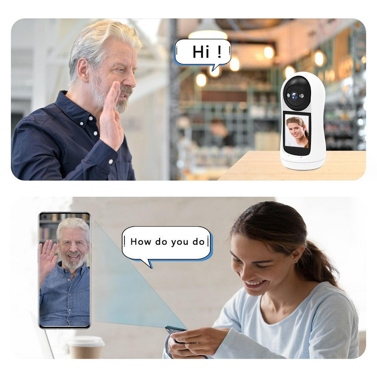 BABYPHONE,3 Megapixel，EU-Stecker - Weiß, Kunststoff - Authentics