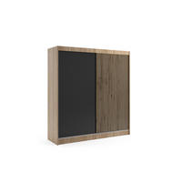 KLEIDERSCHRANK VILAN mit Lamel/LED - 200 cm - Sonoma Eiche|Eiche Wotan - Eiche Wotan/Sonoma Eiche, Holzwerkstoff (200/215/61cm) - ALTDECOR