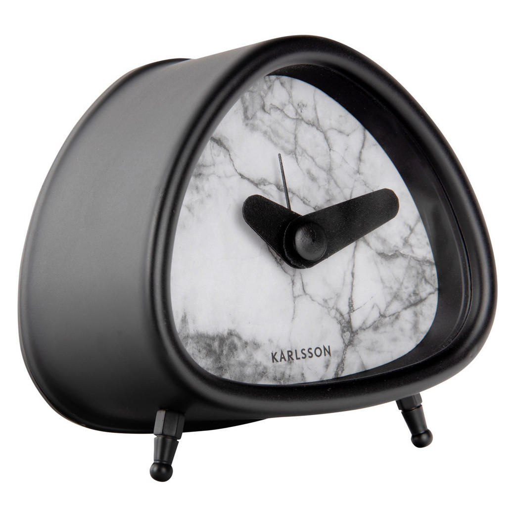 WECKER Marmor - Weiß, Metall (8.5/8.5/5.5cm)