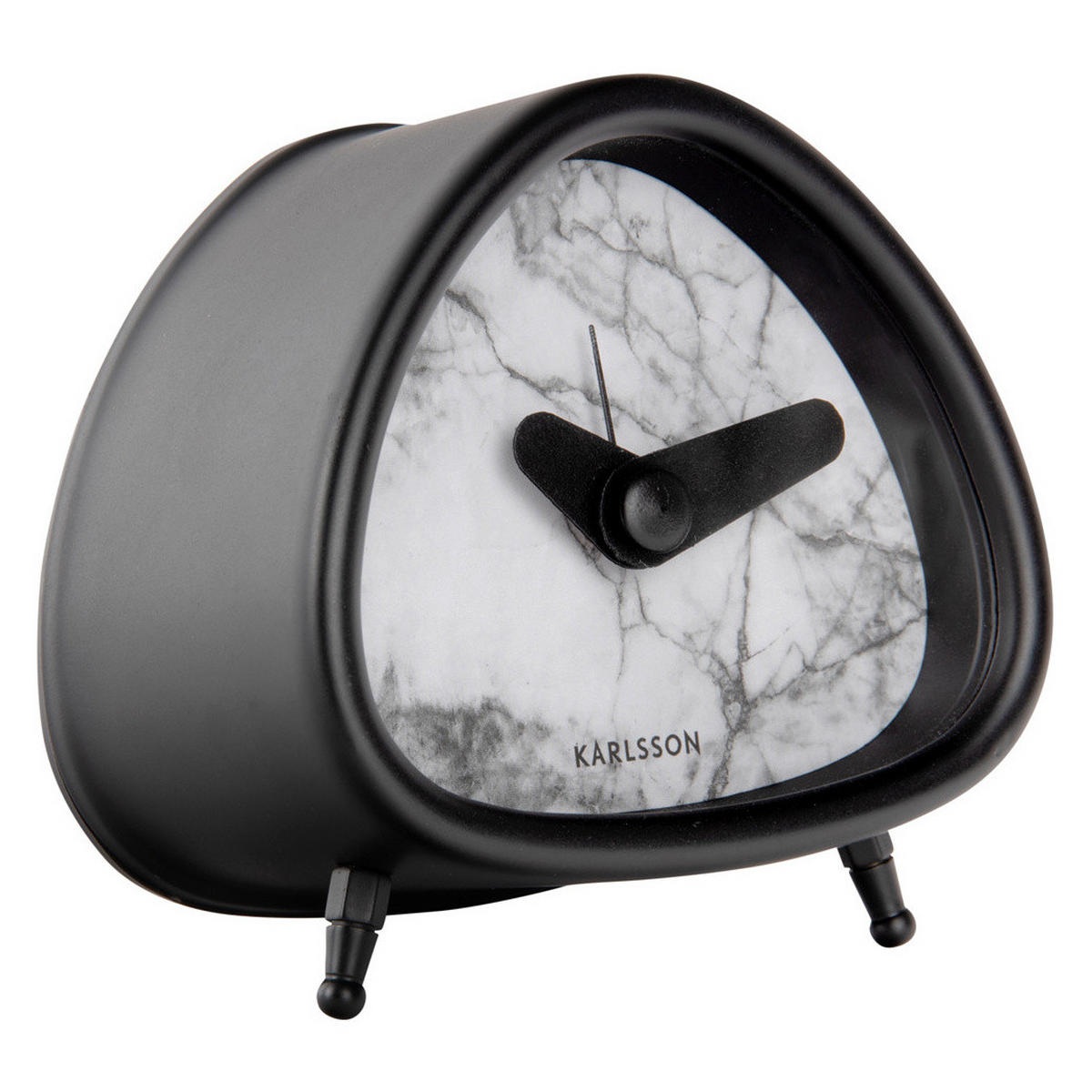 WECKER Marmor - Weiß, Metall (8.5/8.5/5.5cm)