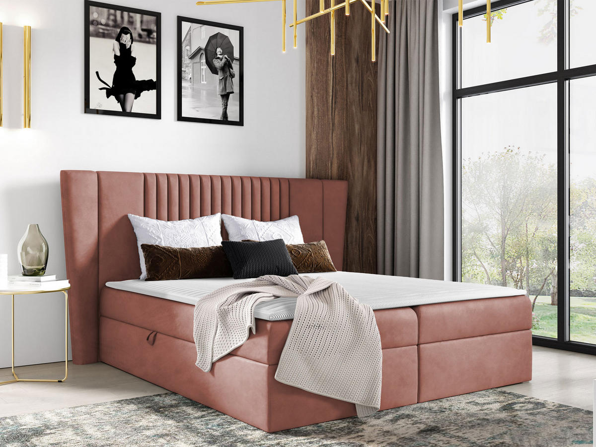 BOXBETT Spark - Rosa, Holz (140/200cm) - MIRJAN24