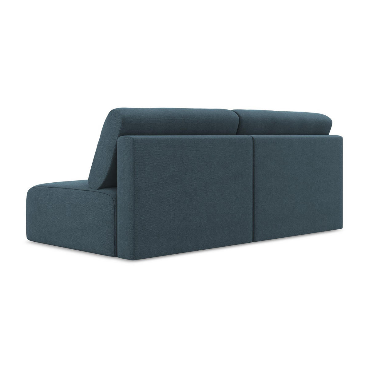 3-SITZER SOFA mit Schlaffunktion Strukturstoff Stoff Blau - Blau/Pink, Kunststoff/Textil (216/79/102cm) - LaMiaSofa
