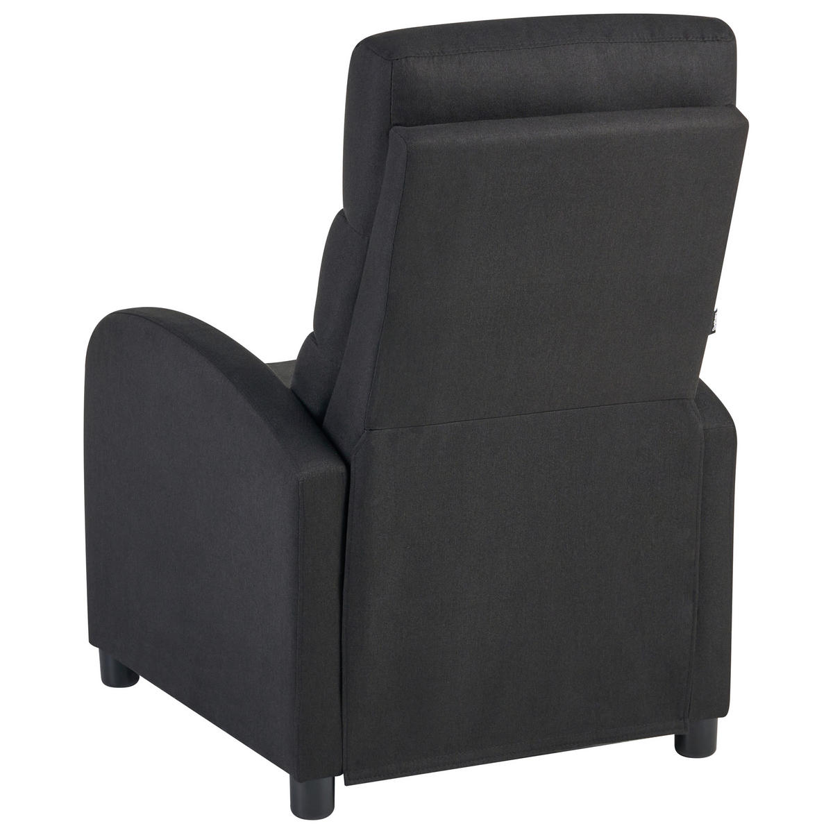 FERNSEHSESSEL Stoff Schwarz Otus - Schwarz, Textil (67/75/89cm) - Beliani