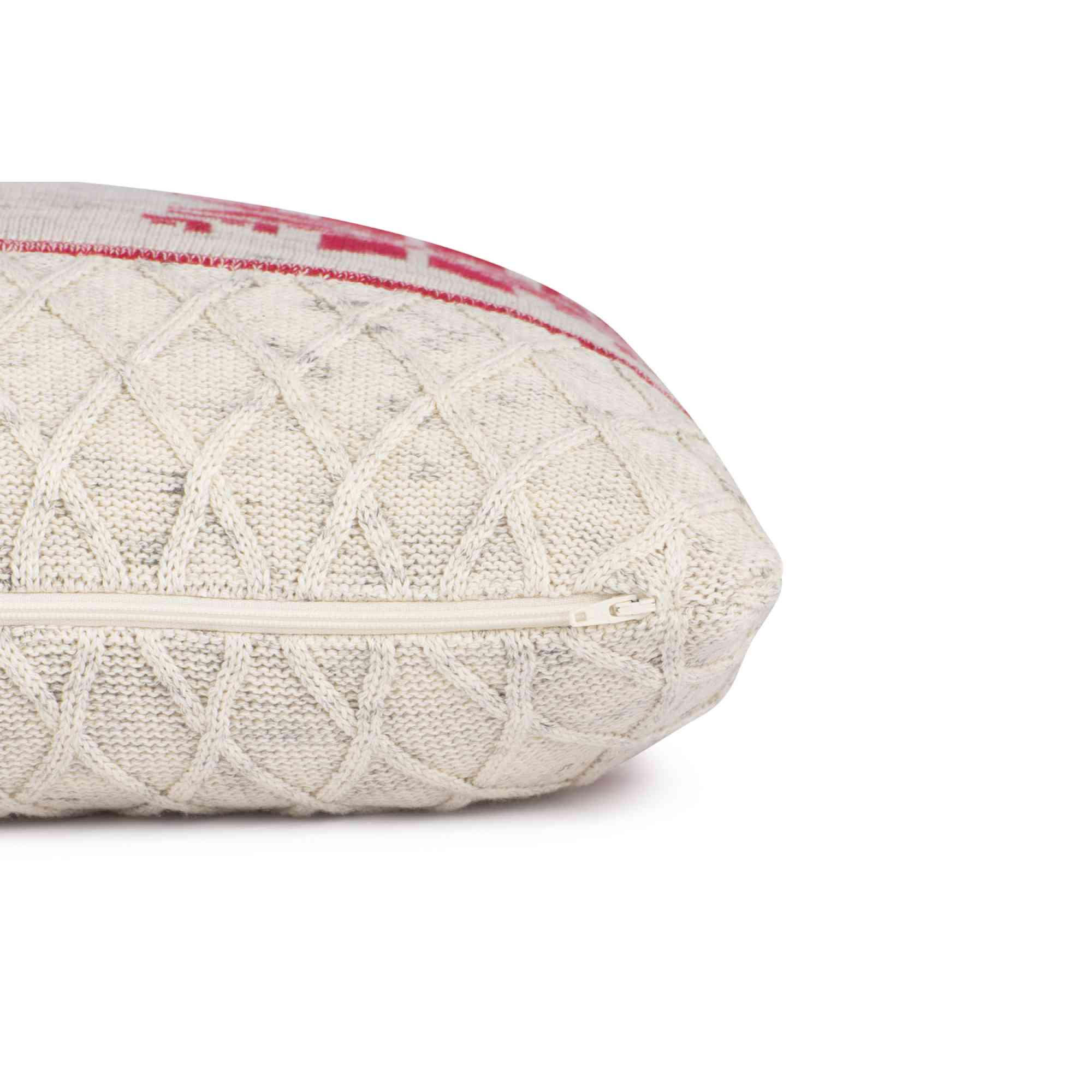 ZIERKISSENHÜLLE Scandi Snowflake rot 40x60cm - Rot, Textil (40/60cm) - Tom Tailor