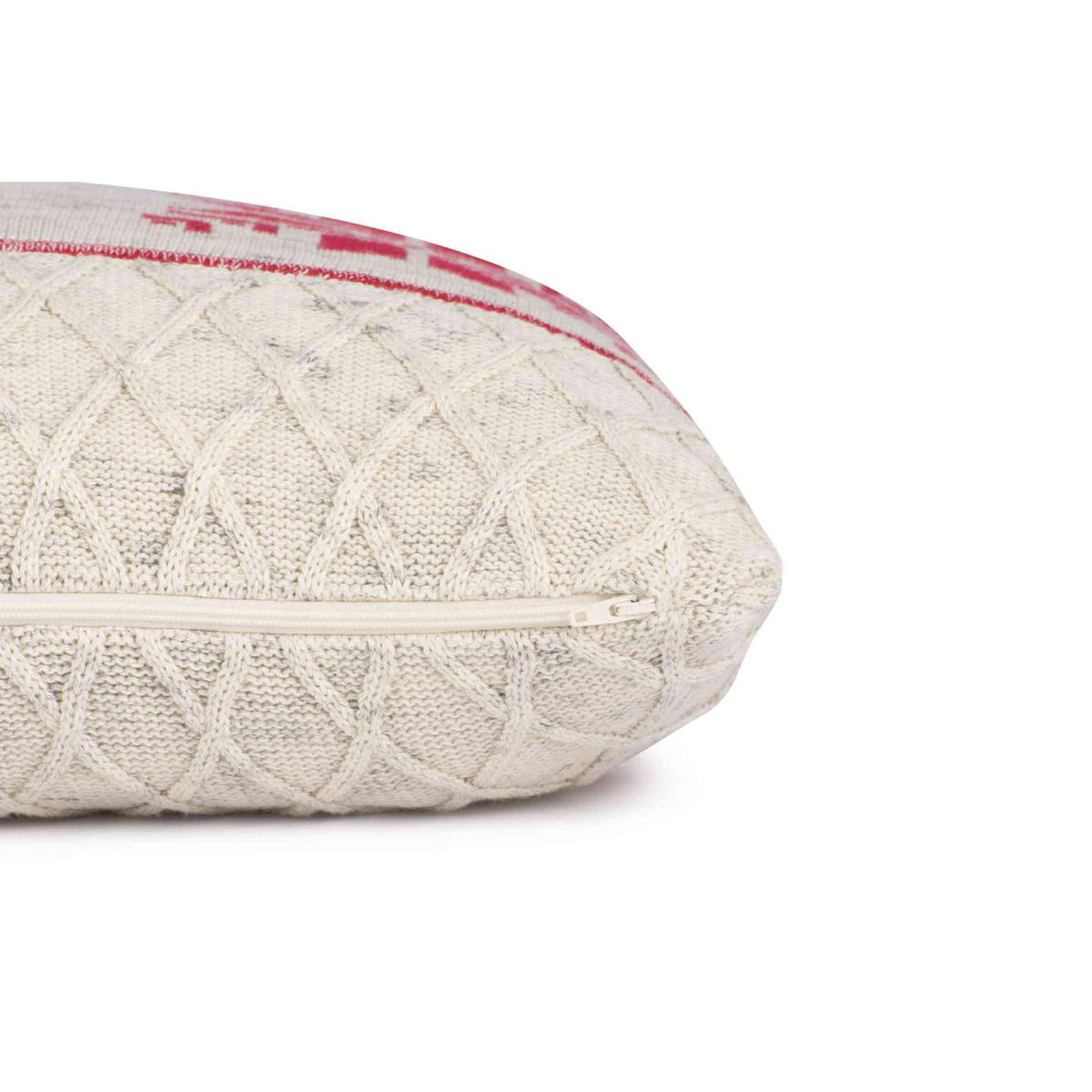 ZIERKISSENHÜLLE Scandi Snowflake rot 40x60cm - Rot, Textil (40/60cm) - Tom Tailor