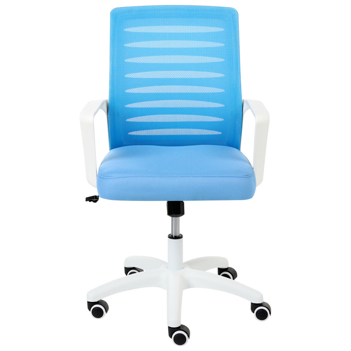 BÜROSTUHL Blau Radiant - Blau, Textil (58/88/58cm) - Beliani