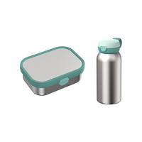 EDELSTAHL-LUNCHSET Campus Cool Mint 2er Set - Mintgrün, Kunststoff/Metall (2/2/2cm) - Mepal