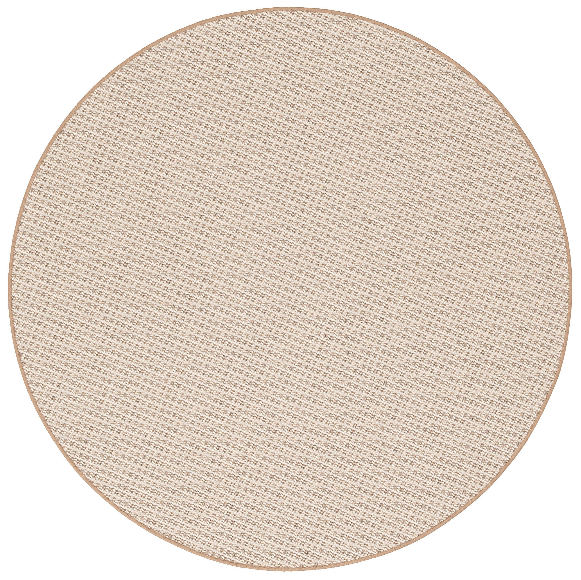 IN & OUTDOOR TEPPICH OSLO TREND RUND - Beige, Textil (133/133cm) - Snapstyle