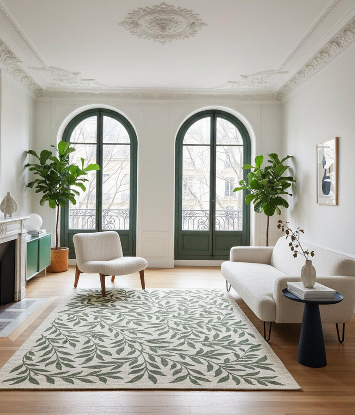TEPPICH aus recycelten Fasern im Designstil grün - Grün, Textil (200/290cm) - AFK Living