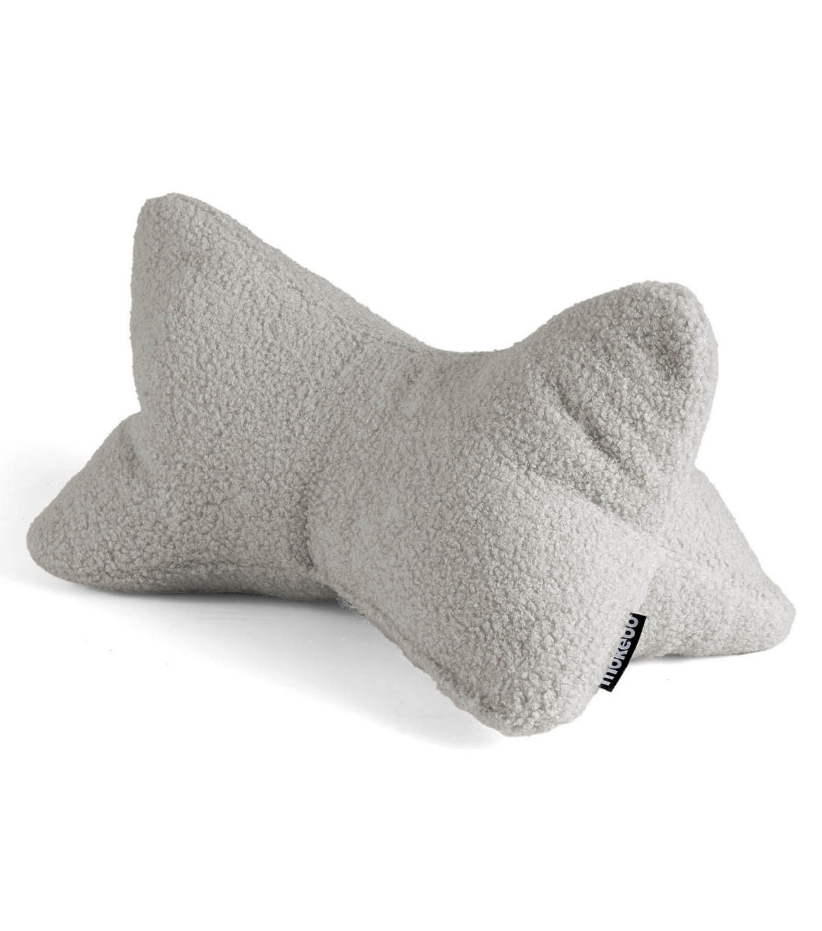 NACKENKISSEN Der Leseknochen - Grau, Textil (42/22cm) - Mokebo