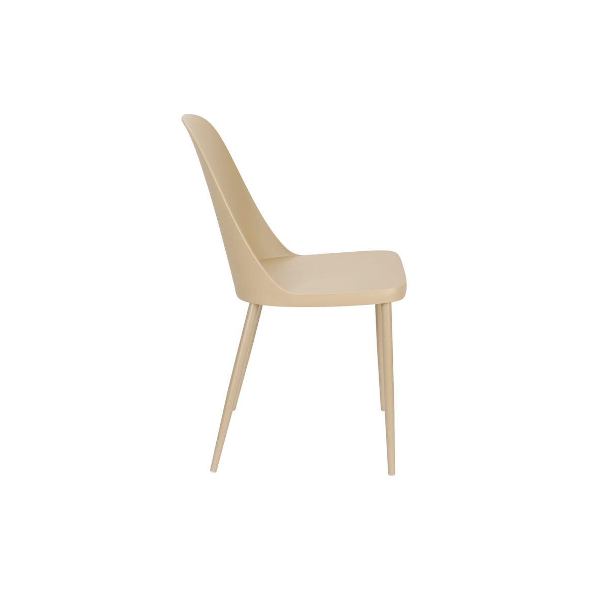 ESSZIMMERSTUHL Pip Beige - 2 er Set - Beige, Metall (46/85/54cm) - Housecraft Living