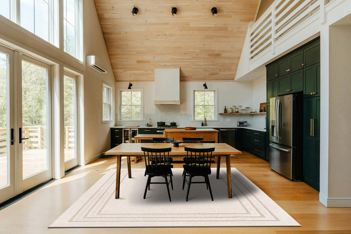 TEPPICH Design Relief-Effekt beige - Beige, Textil (160/230cm) - AFK Living