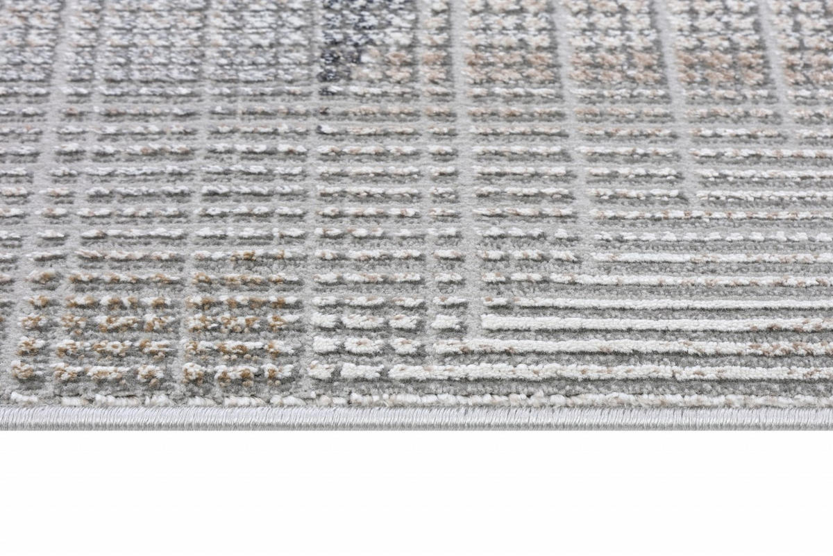 MATTA brun grafit grå - 140 x 200 cm - Ljusgrå, Textil (140/200cm) - Mazovia