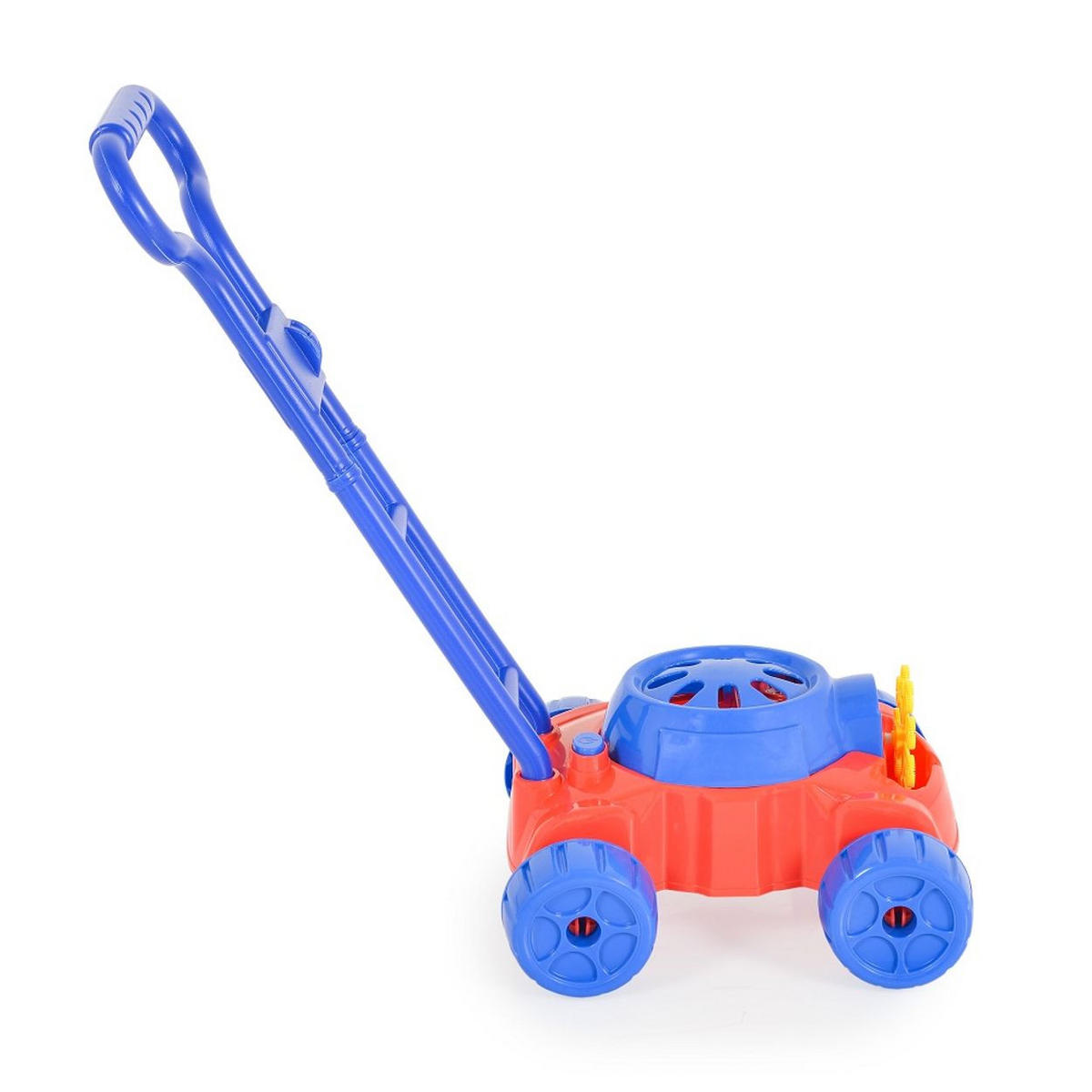 GARTENSPIELZEUG Spielzeug-Rasenmäher Bubble blau Seifenblasenfunktion, Kunststoff, Pusteringe, Garten, ab 3 Jahren - Blau, Kunststoff (25/25/60cm) - Moni