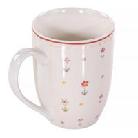 PORZELLANBECHER Blümi 350 ml - Multicolor/Weiß, Keramik (12L) - Boltze Home