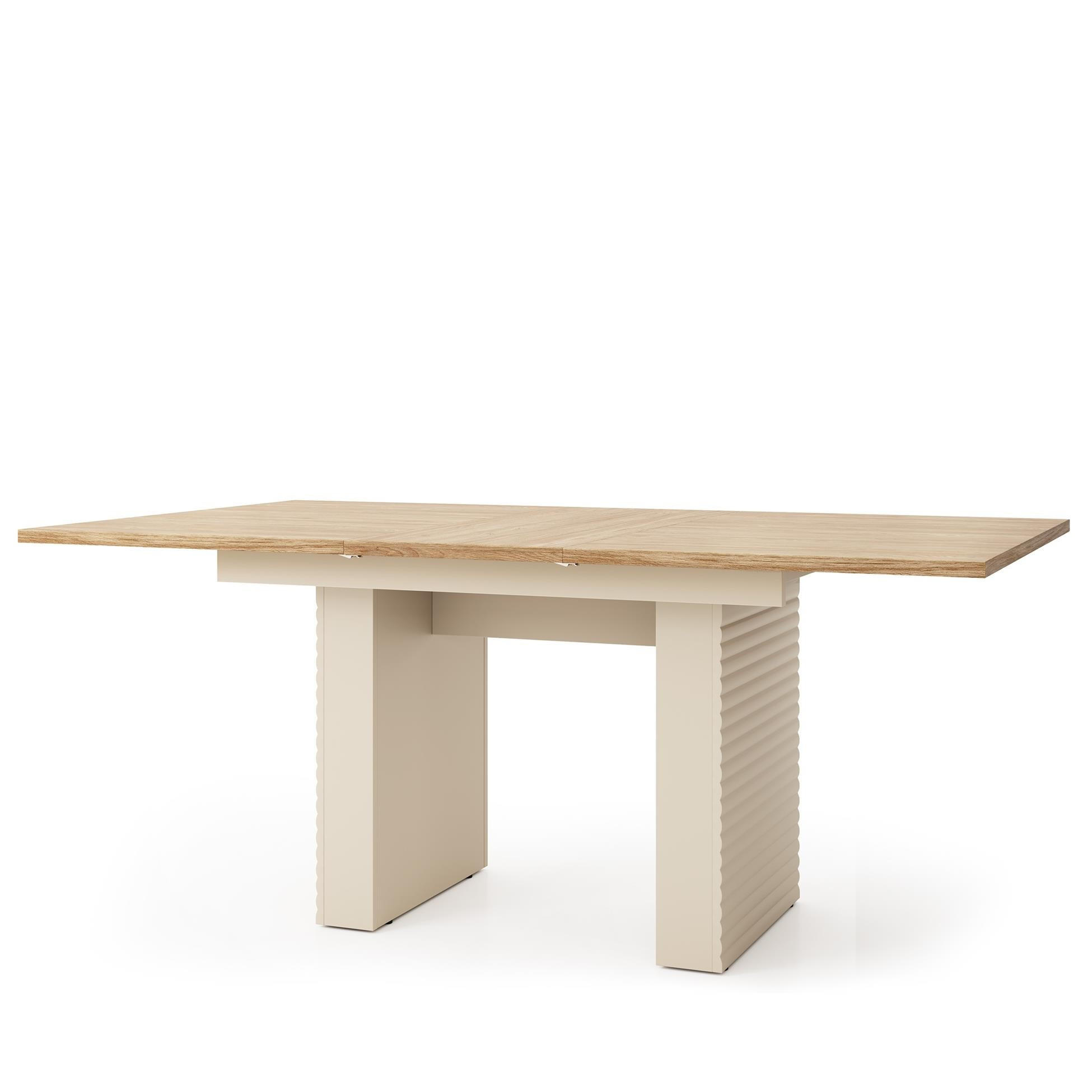TISCH Latilo Kaschmir, Klapptisch - Kaschmir/Braun, Holzwerkstoff (90/185/75cm) - Bettso