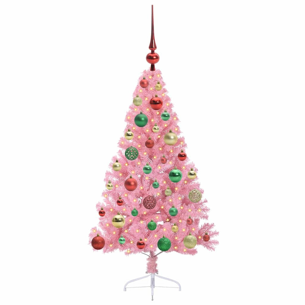vidaXL Weihnachtsbaum Rosa 120 cm