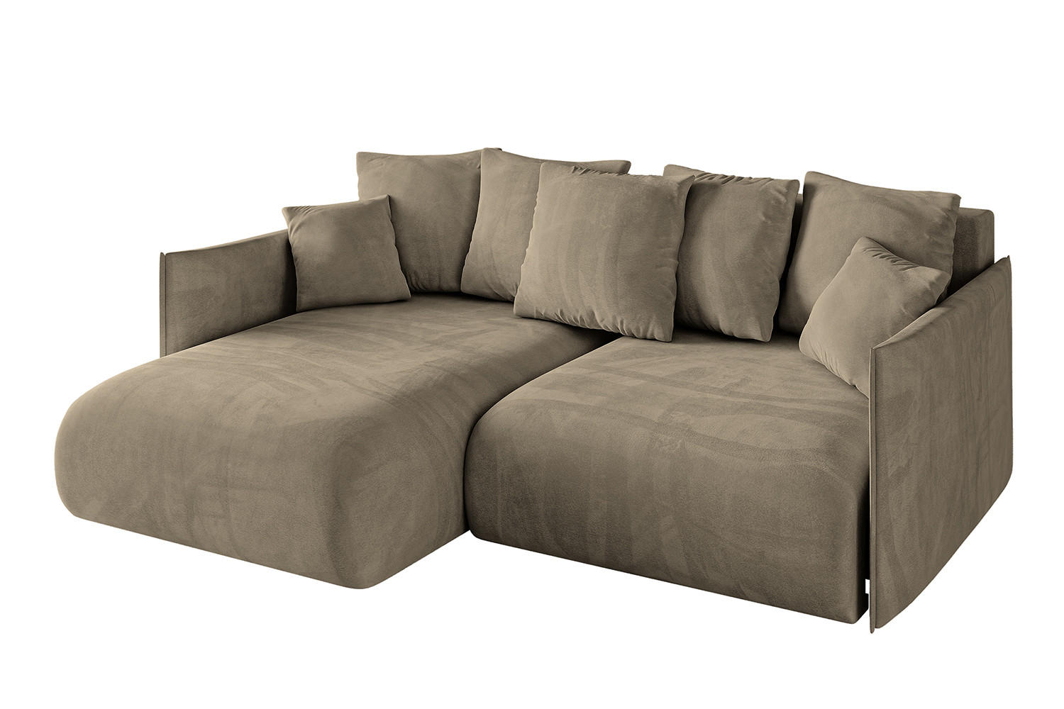 Altdecor Ecksofa Braun 216x177 cm