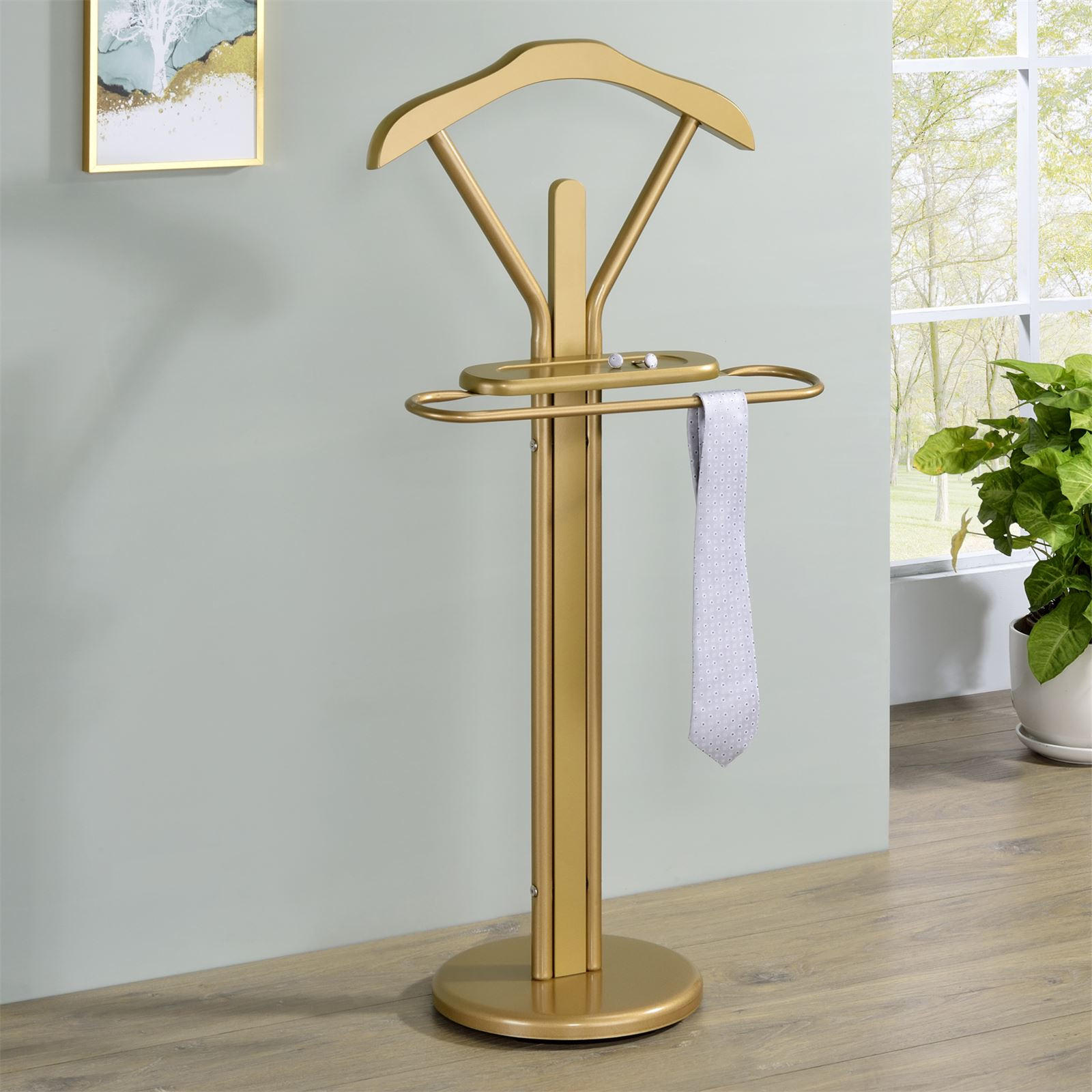 HERRENDIENER FABIO - Goldfarben, Metall (45/108/30cm) - IDIMEX
