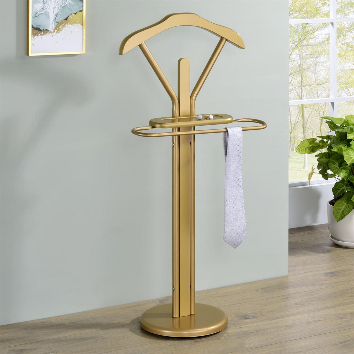 HERRENDIENER FABIO - Goldfarben, Metall (45/108/30cm) - IDIMEX