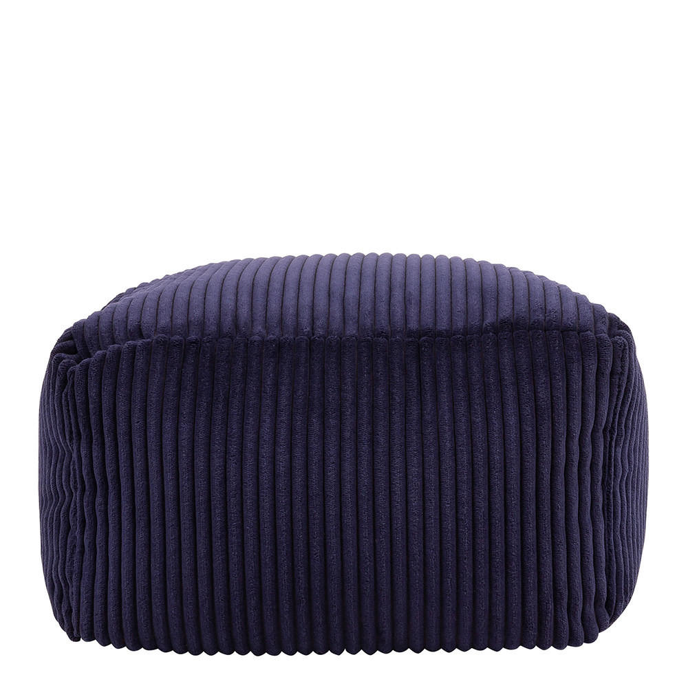 SITZPOUF Amara - Dunkelblau, Textil (40/24/40cm) - icon