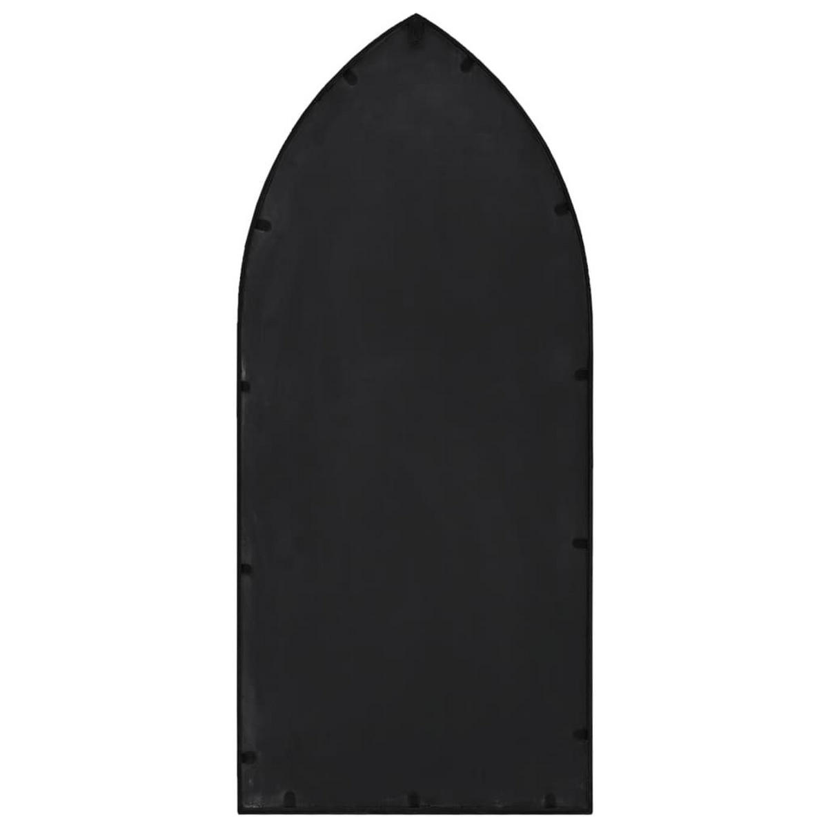 SPIEGEL Schwarz 100x45 cm Eisen für den Innenbereich - Schwarz, Metall (100/45/1cm) - furnicato
