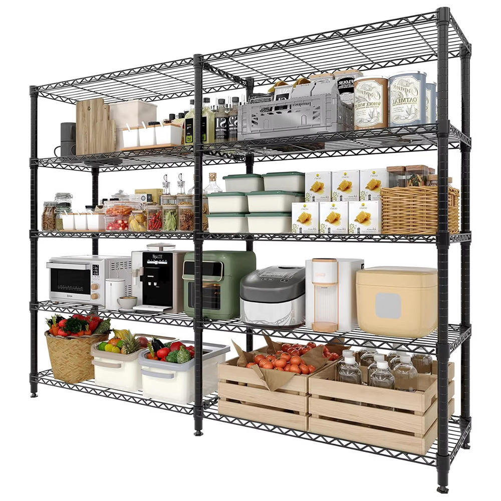 SCHWERLASTREGAL 5-stufig 150x180x35 cm Schwerlast Regal - Schwarz, Metall (150/179/35cm) - Kaket
