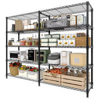 SCHWERLASTREGAL 5-stufig 150x180x35 cm Schwerlast Regal - Schwarz, Metall (150/179/35cm) - Kaket