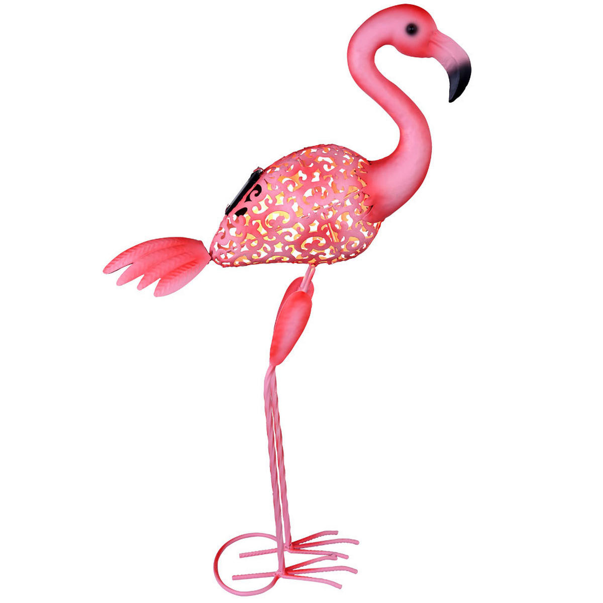LED AUSSENLEUCHTE Vogel Rosa - Rosa, Metall (34/16/74cm)