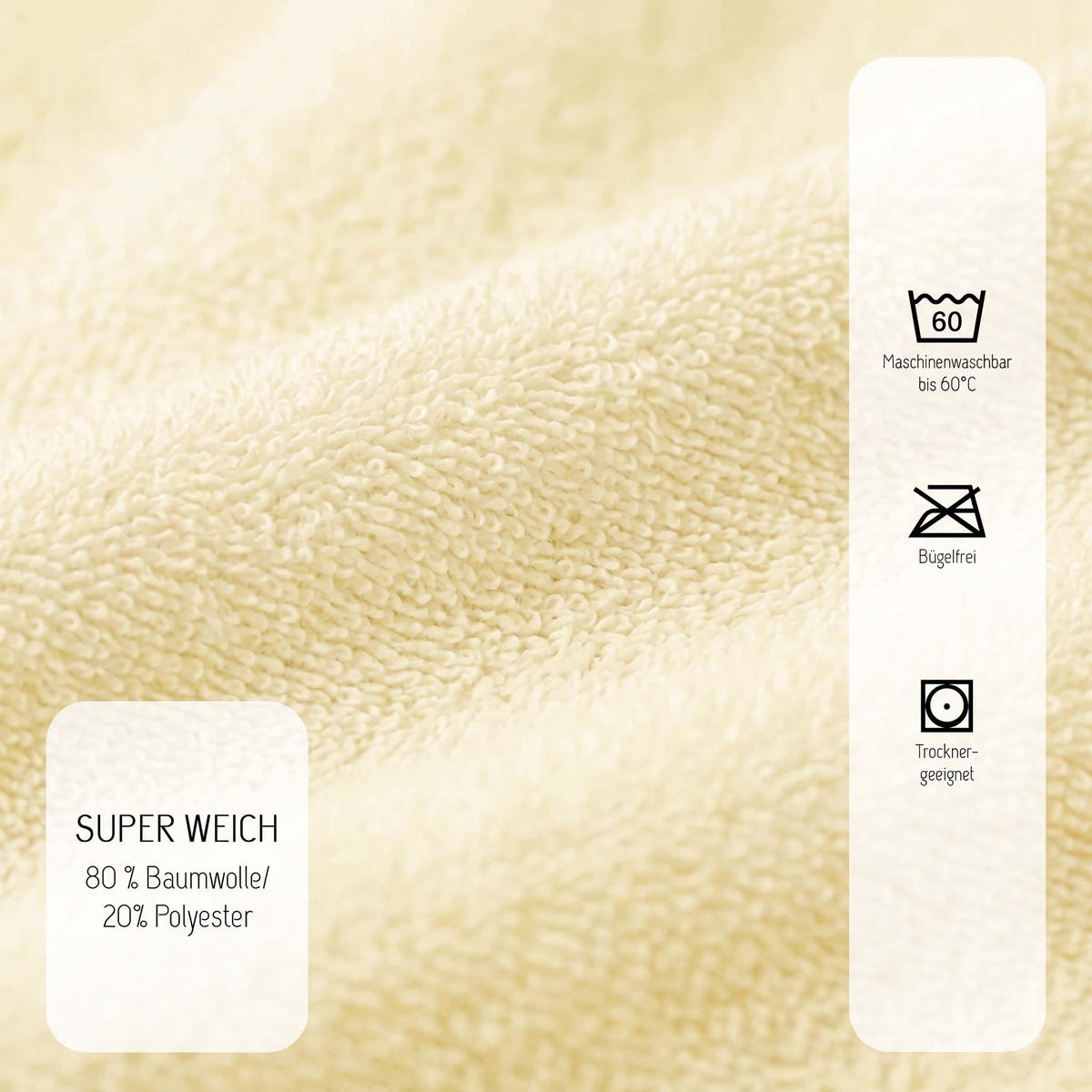 SPANNBETTTUCH Premium Frottee gelb, 180x200 cm - 200x200 cm - Gelb, Textil (200/200cm) - biberna