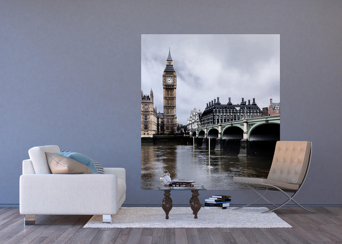 FOTOTAPETE London 180 x 202 cm - Multicolor, Papier (180/202cm) - Sanders & Sanders
