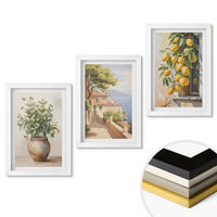 WANDBILDER 3er-Set - 20x30 cm Weißer Rahmen - Blumen in einer Vase, ein Meer aus Zitronen - Weiß, Kunststoff (20/30cm) - ArtPrintCave