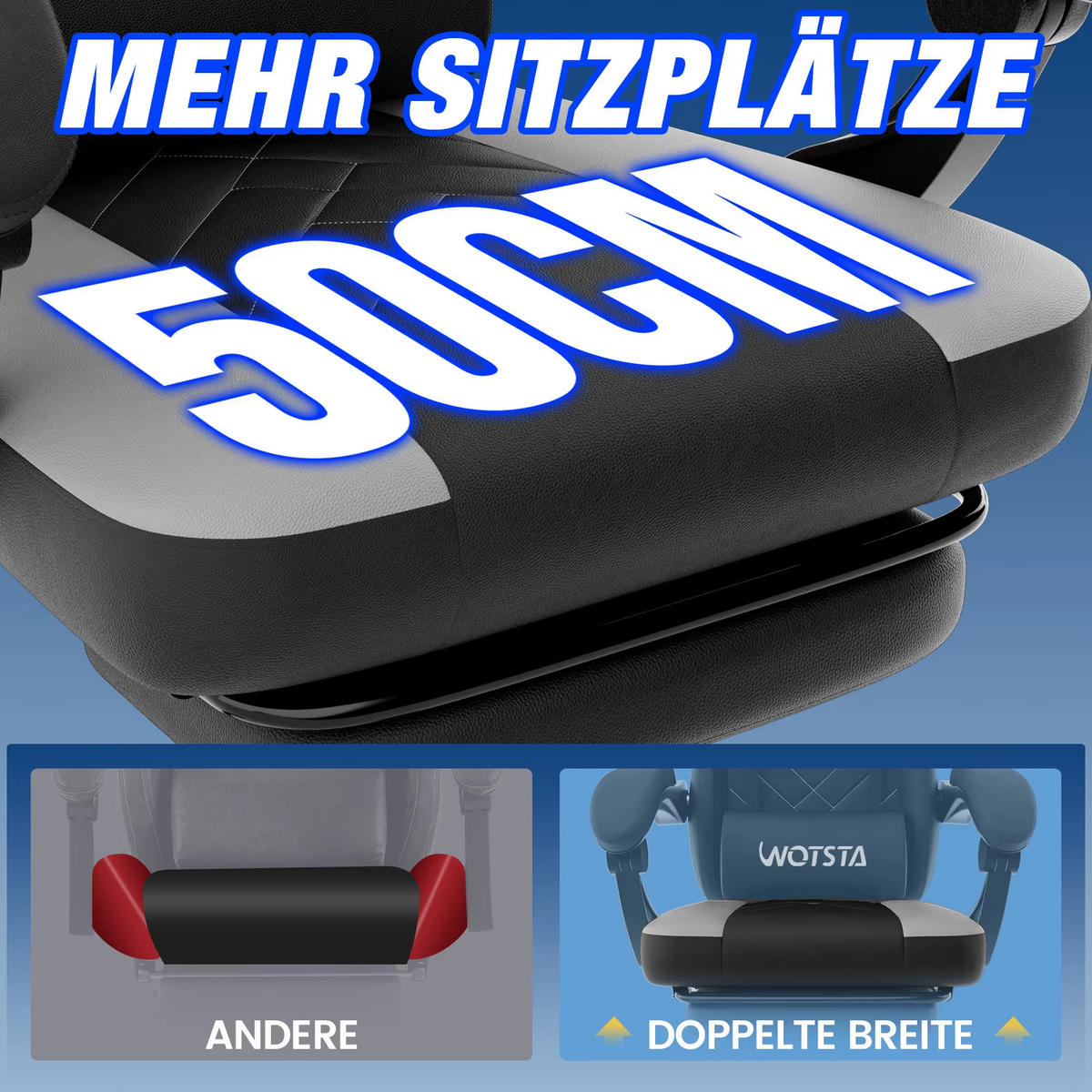 GAMINGSTUHL mit Fußstütze Verstellbar Schwarz - Schwarz, Metall (63/127/53cm) - Kaket