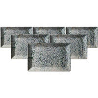 SERVIERPLATTEN Luigi bunt 34 x 23 cm 6er Set - Multicolor, Keramik (23/3/34cm) - Ritzenhoff Breker