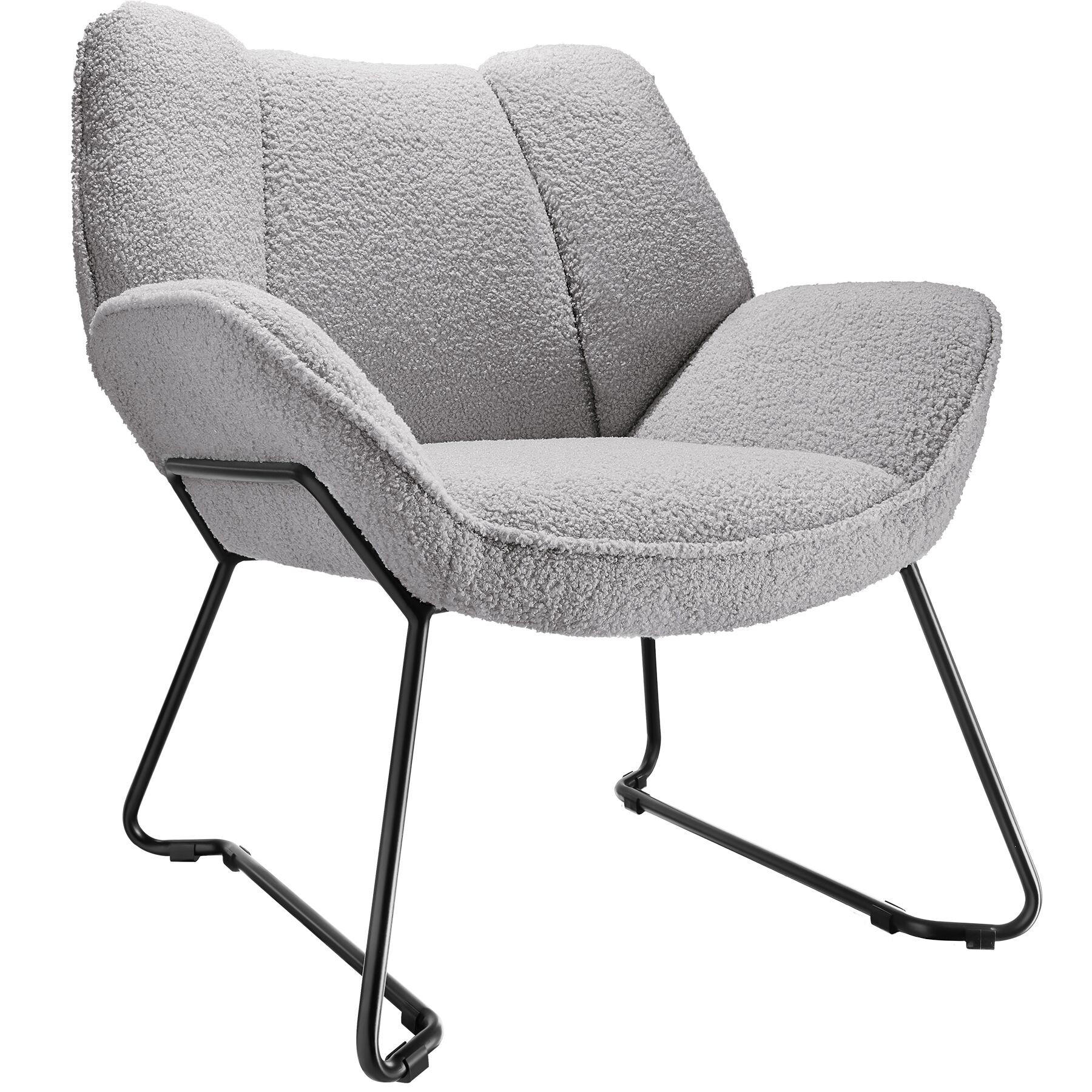 SESSEL Kjeld,73 x 72 x 81 cm,hellgrau - Hellgrau, Kunststoff (73/81/72cm) - tectake