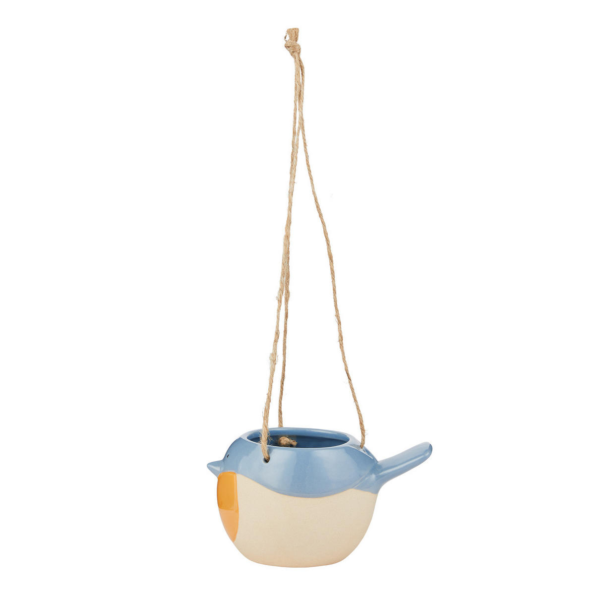 BLUMENTOPF Birdie zum Hängen - Blau, Keramik (10cm) - Butlers