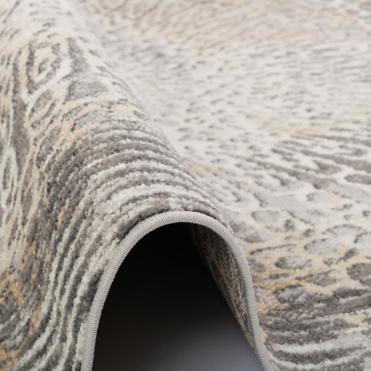 DESIGNER TEPPICH MODERNE ORIENT VINTAGE KLASSIK - Taupe, Textil (140/200cm) - Pergamon